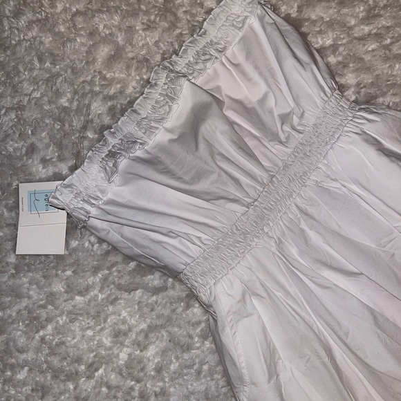 Byegreis Kenna White Strapless Maxi Dress NWT Small - Picture 4 of 9